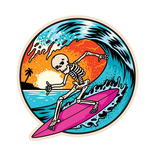 Surf's Up, Bones Out - The Skeleton Wave Rider
